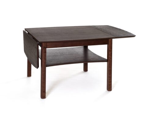 Marathon Klaffebord Røkt eik, 80x80x55/(135x80x55) cm